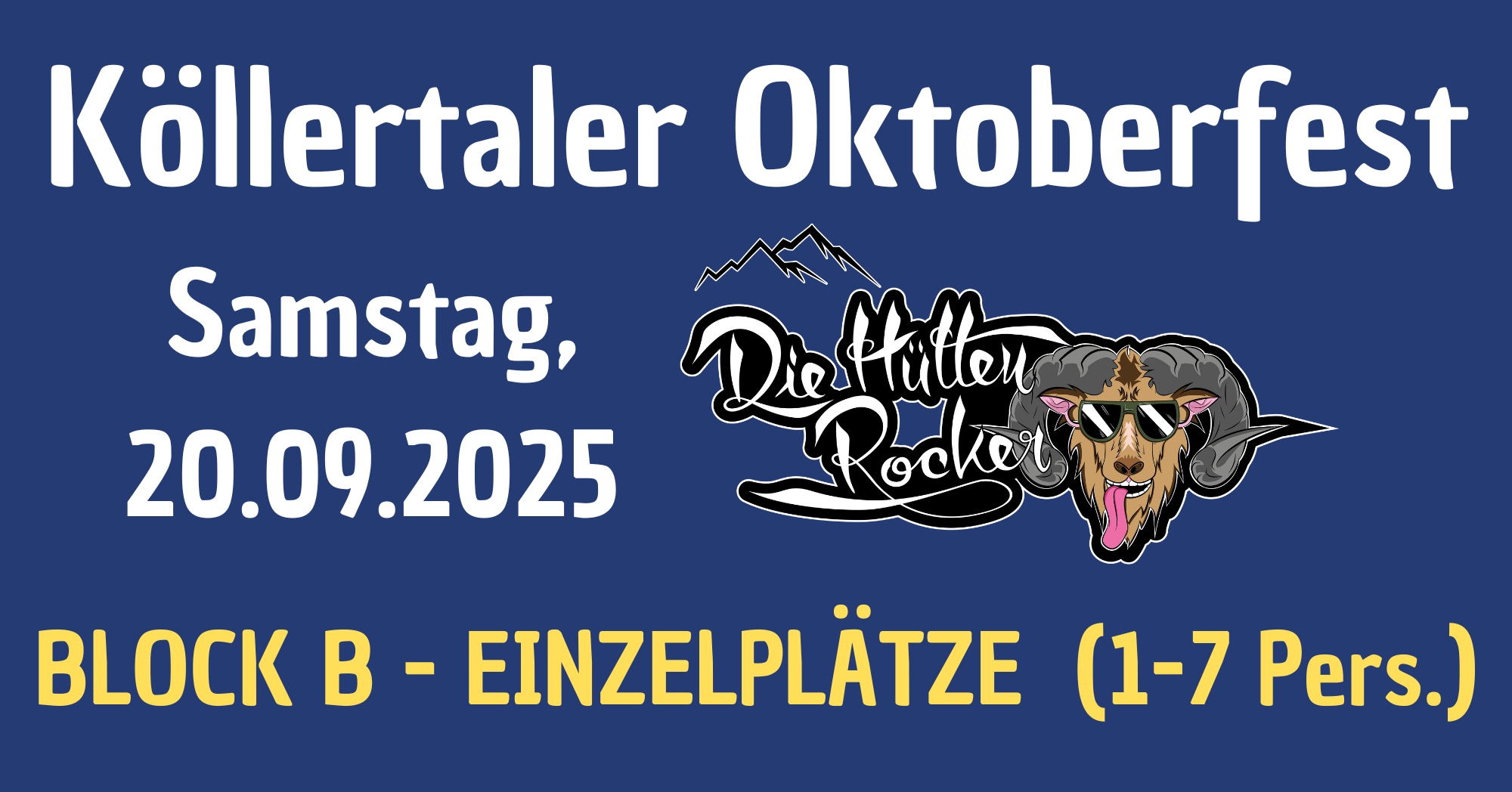 Cover Samstag mit Band Die Hüttenrocker