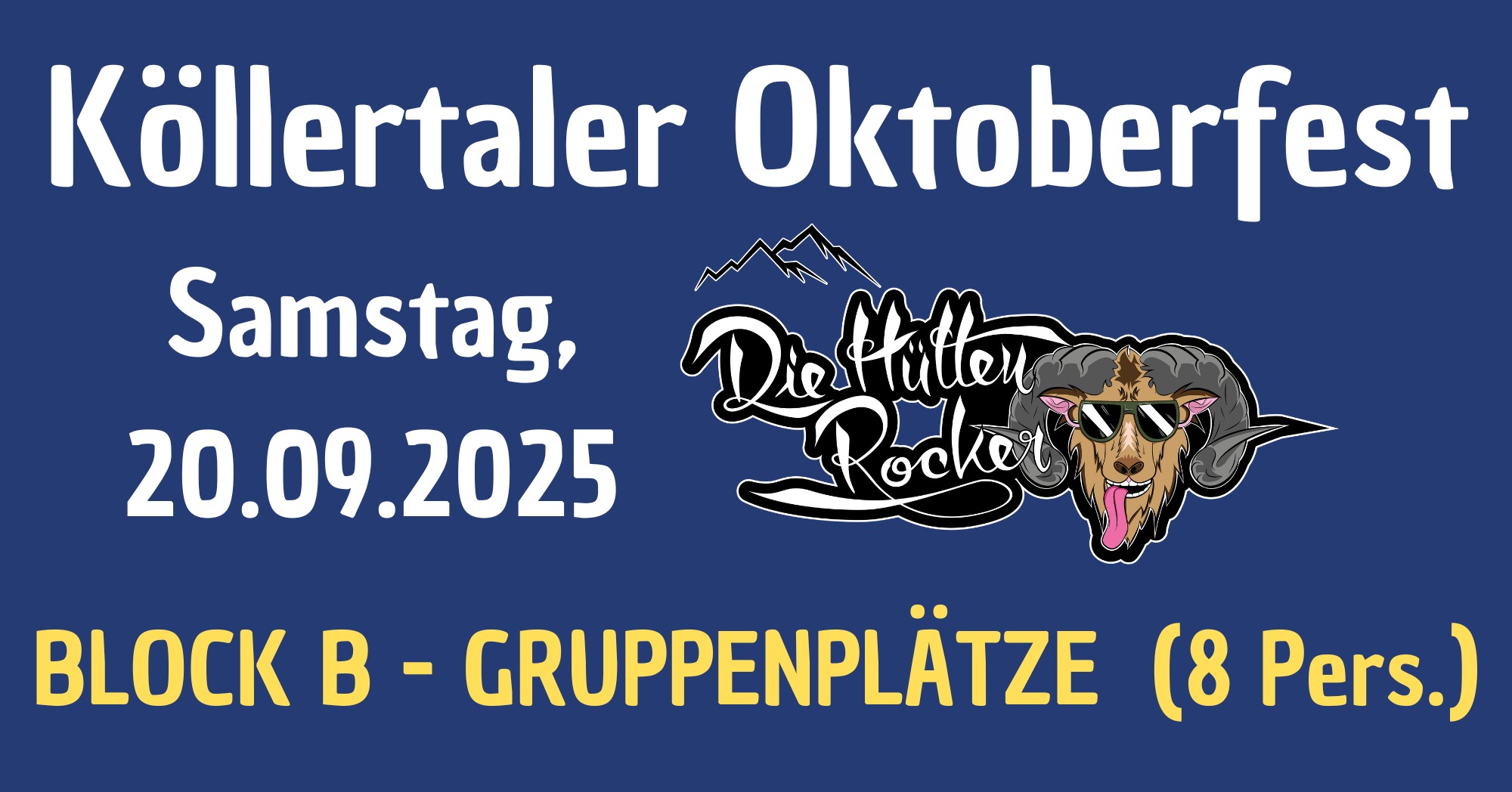 Cover Samstag mit Band Die Hüttenrocker